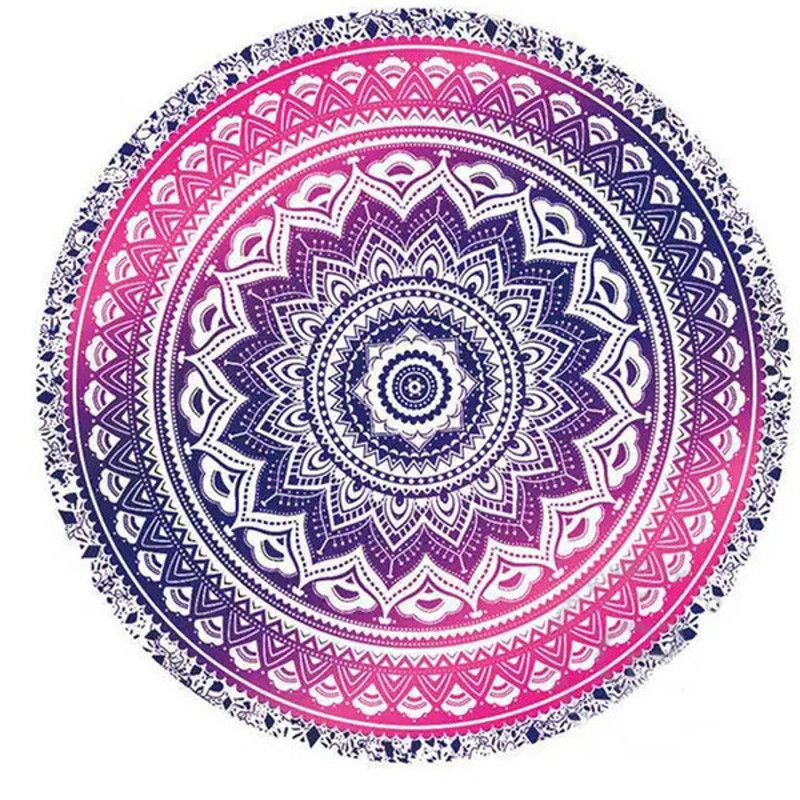 Beach Blanket & Cover Up Purple Mandala