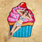 Beach Blanket & Cover Up Cupcake