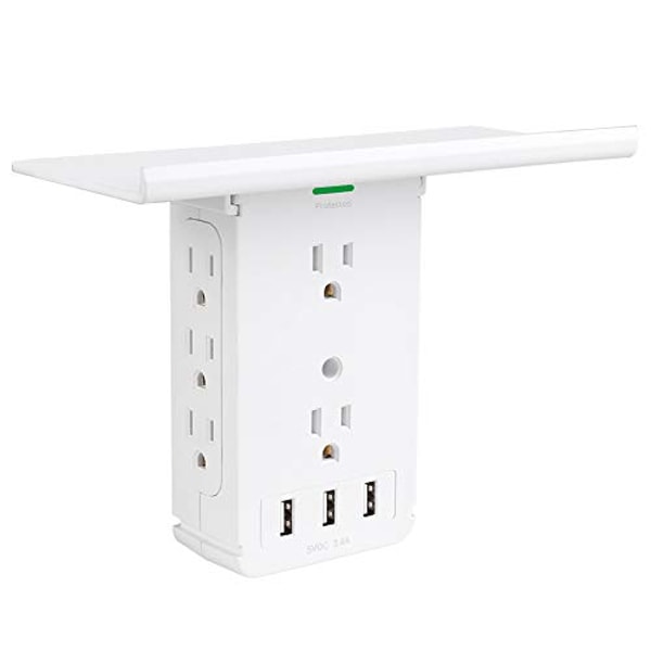 Multi Plug Outlet Socket (Shelf+USB Ports) | Inspire Uplift