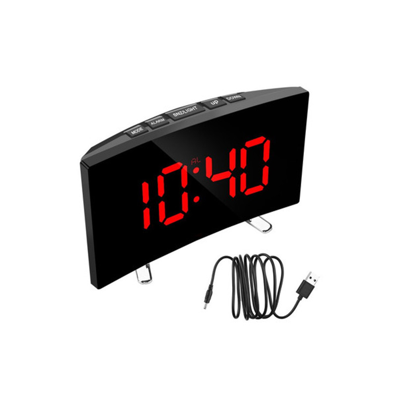 LED Display Alarm Clock red