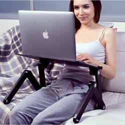 lightweight adjustable standing laptop desk - versatile, portable laptop stand for work & comfort