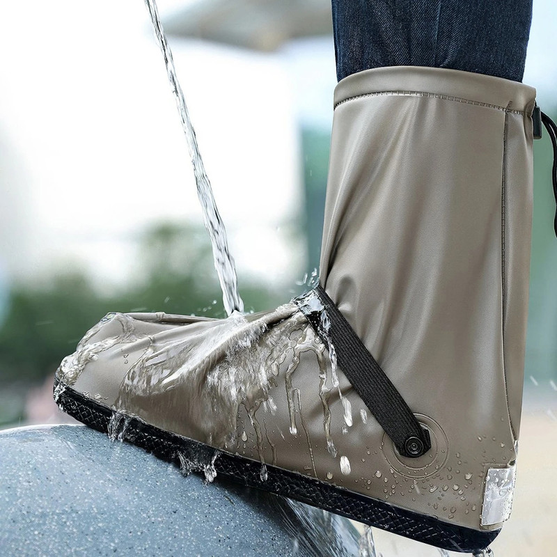 Reusable Step In Shoe Covers Waterproof Shoe Covers 1