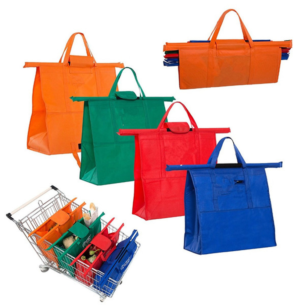 Eco-Friendly Reusable Grocery Trolley Bags – Machine Washable, Lightweight, Easy to Carry and Store