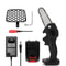Compact Power - Rechargeable Handheld Mini Battery Powered Chainsaw – Lightweight with Anti-Slip Handle Chainsaw set