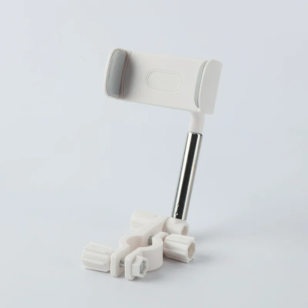 360 Degree Rearview Mirror Phone Holder White