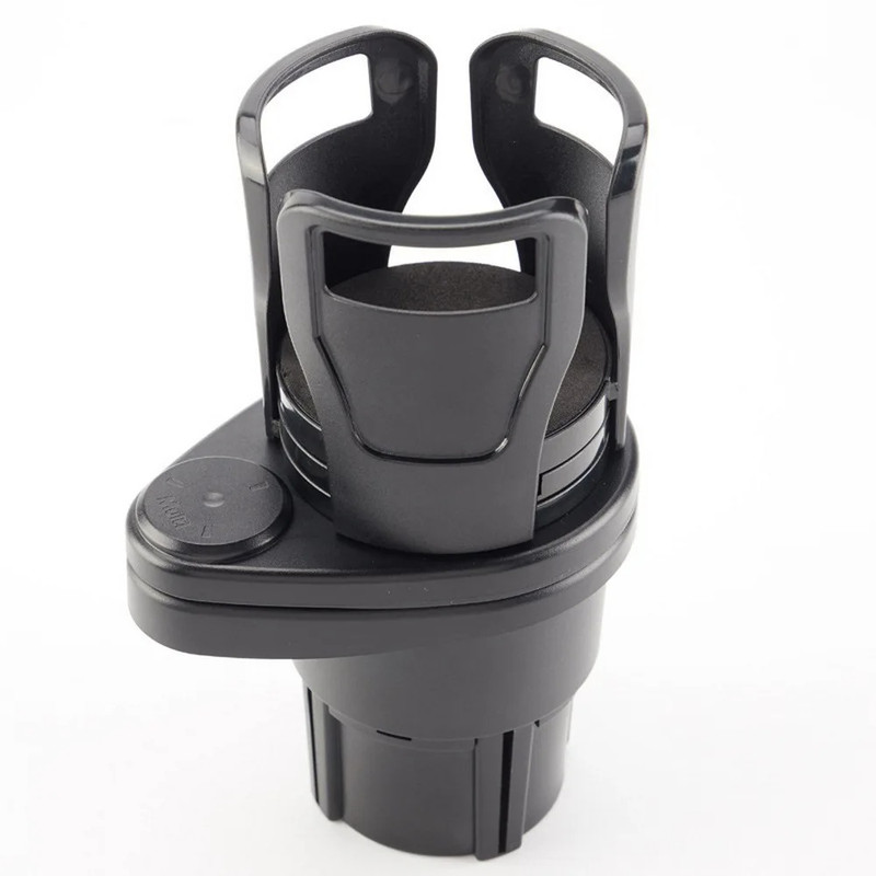 2-in-1 Multifunctional Car Cup Holder Matte Black