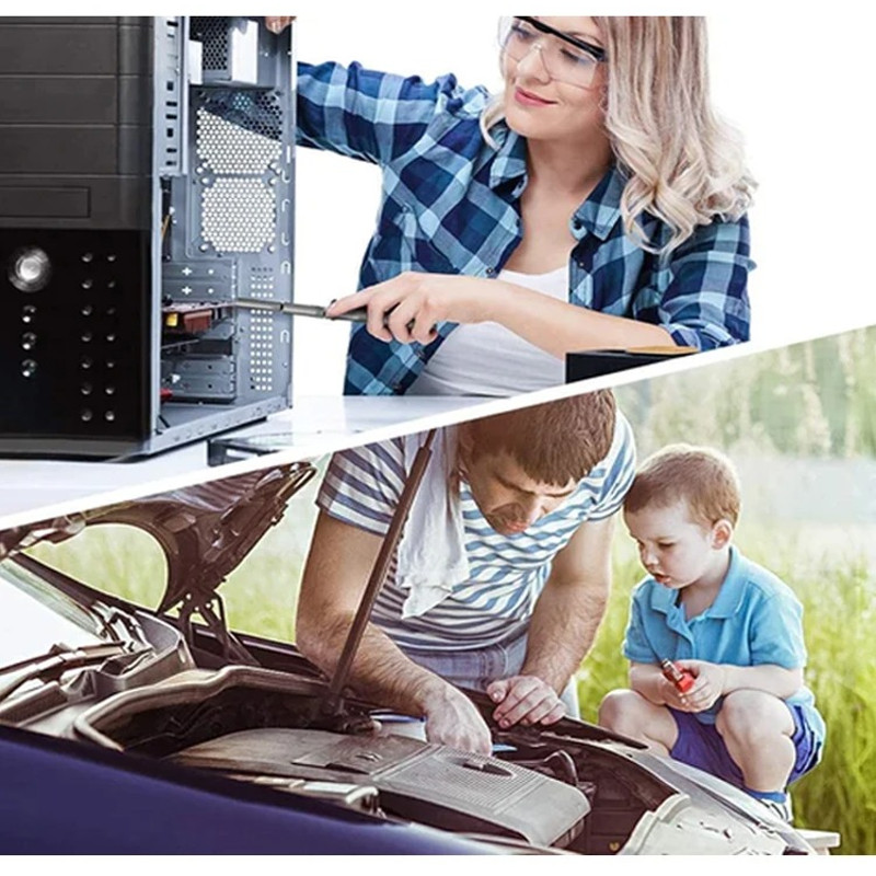 Durable multibit screwdriver kit for home and workshop