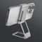 New Upgraded Back Clip Type 360 degree Folding Bracket Silver