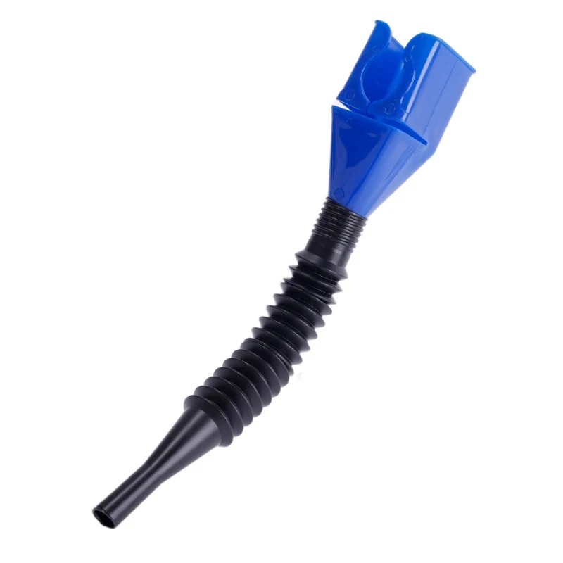 Retractable Auto Flexible Fuel Funnel Blue