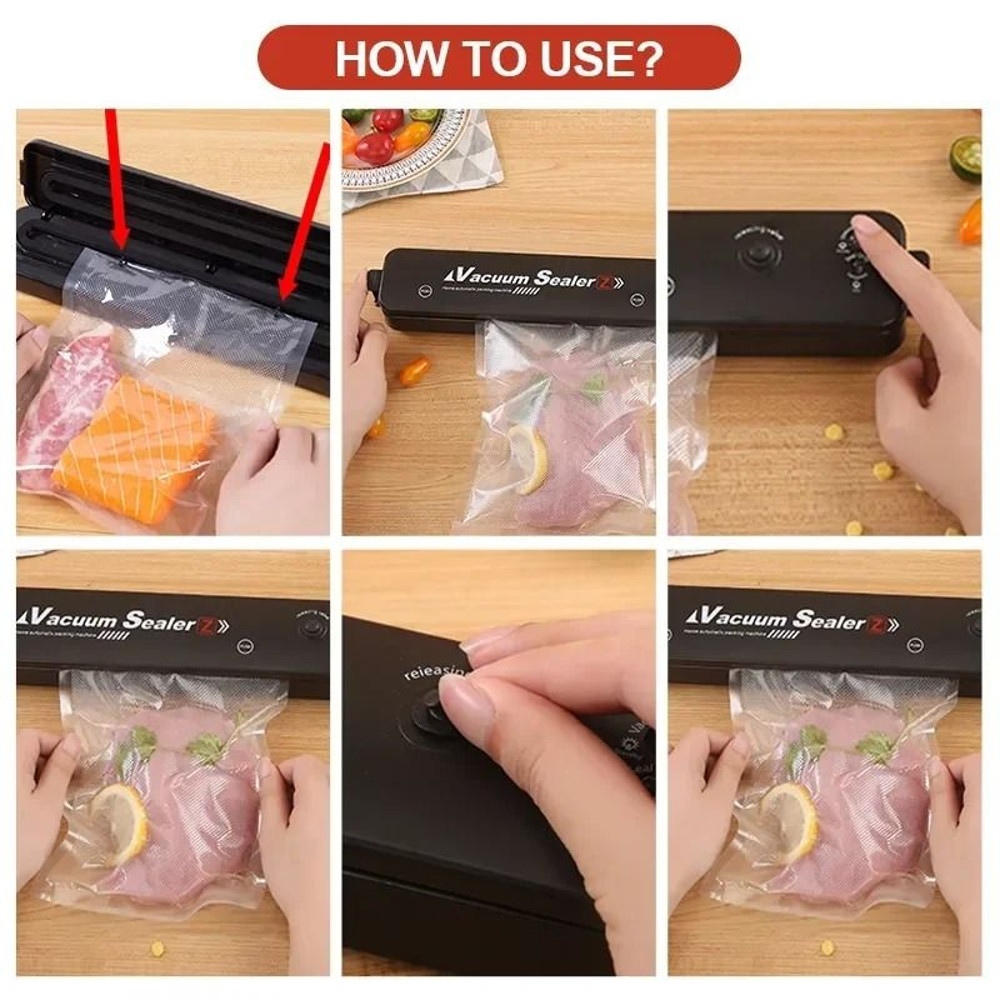 Portable Household Vacuum Sealer Machine Food Saver 220V 5