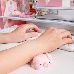 kawaii mouse pad with wrist support – ergonomic & cute desk mat