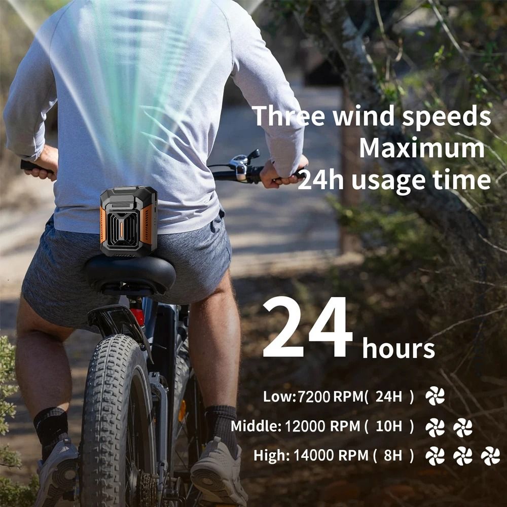 Portable Waist Fan with Power Bank