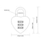 Love Lock Heart Shaped Resettable 3Digit Code Mini Padlock For Bags Diaries And Gifts 7