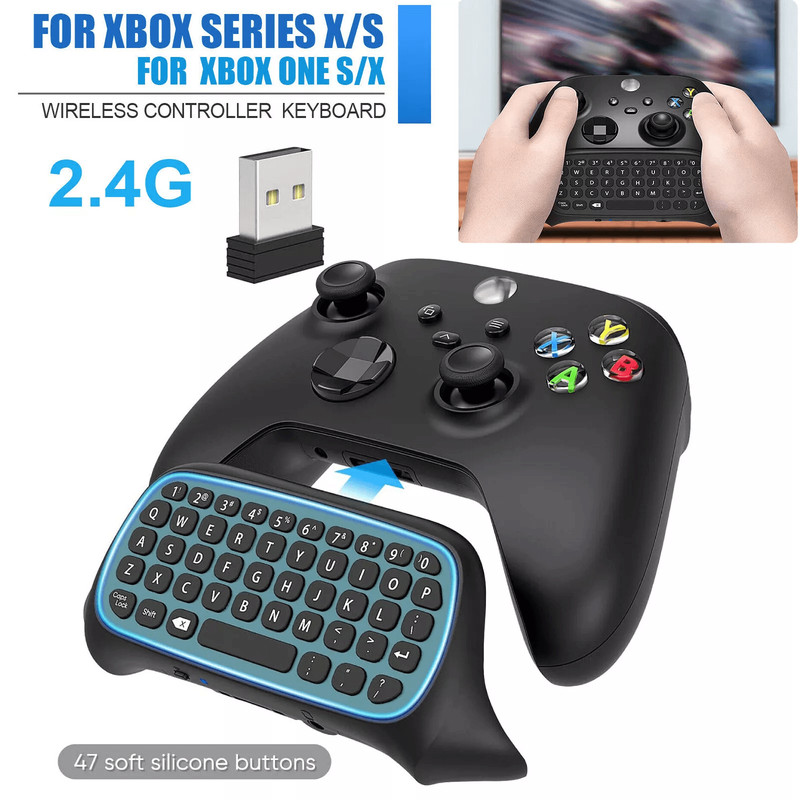 Wireless Controller Keyboard Mini Keypad Chatpad For Xbox Series Fast Typing  Game Chat 0