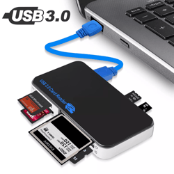 memory card reader 6 in 1 adapter 5gbps for cf/tf/sd/micro sd/xd/ms