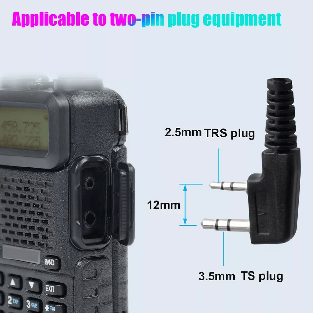 FBIStyle Security Walkie Talkies Earpiece Earphone Mic Radio 2
