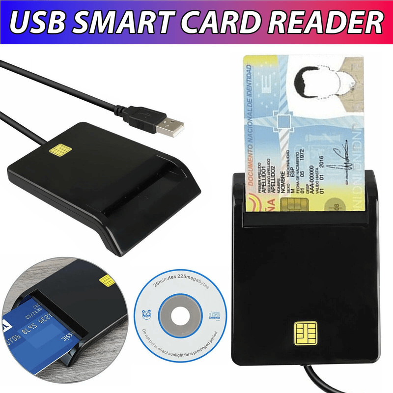 Smart Card Reader DOD Military CAC ID Compatible With Windows  Mac OS 0