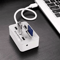 Aluminum 3 Port USB Hub Memory Card Reader Adapter 1