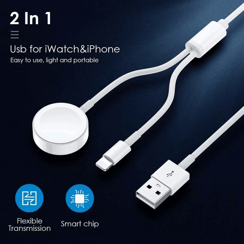 Magnetic Charger USB Cable For Apple Watch  IPhone Fast Charging Cord 0