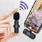 Mini Wireless Lavalier Mic Audio Video Recording Microphone For IPhone Vlogging Interviews 0