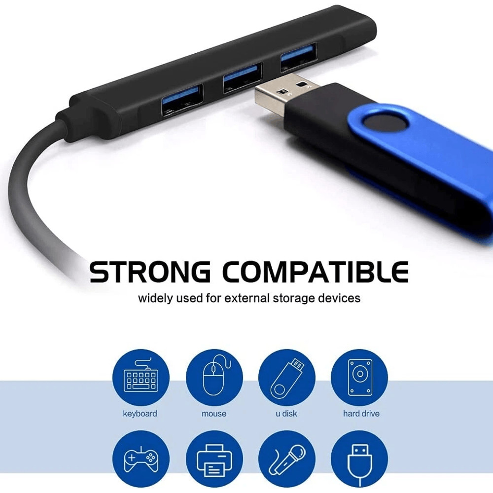 USBC Type C To USB Hub Splitter Adapter For MacBook IPad PC Phone 2