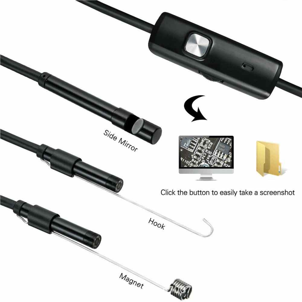 USB Snake Endoscope Borescope HD Camera Scope For Android TypeC Devices 4