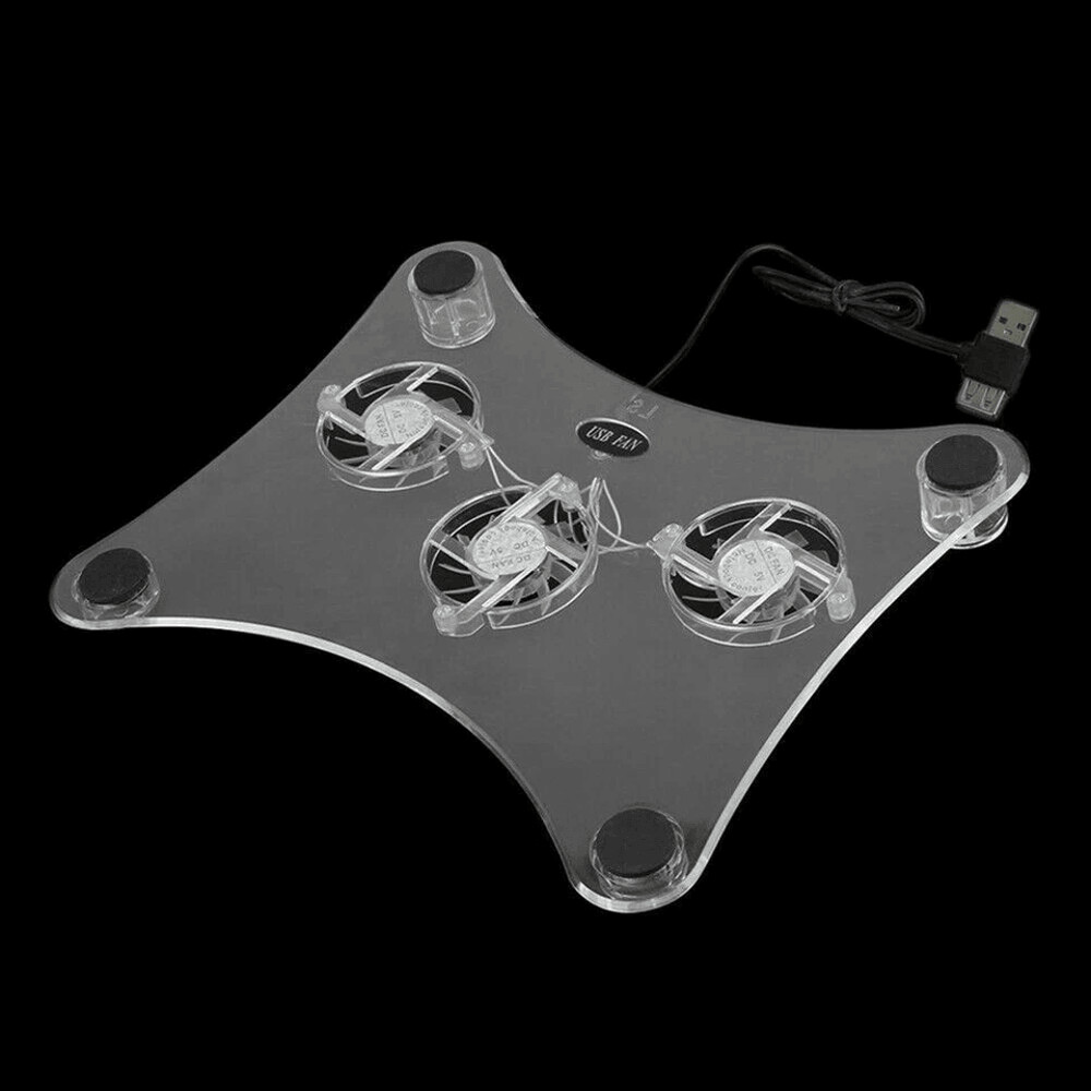 Laptop Cooling Pad Stand With Fans LED Light Radiator For PC Notebook 1
