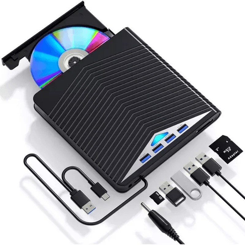 USB External CD DVD Drive For PC Laptop Windows 1011 Burner Reader For Easy File Access 1