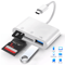 USB C To SD Card Reader Hub Converter Micro SD Adapter For Fast Data Transfer 0