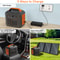 Portable Power Station, Ports, Car Socket & LED Flashlight Solar Generator