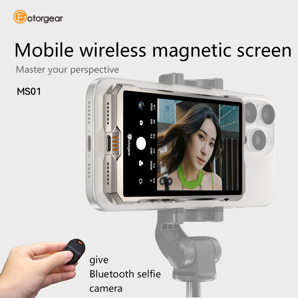 Fotorgear Magnetic Vlog Selfie Monitor Screen for iPhone & Android