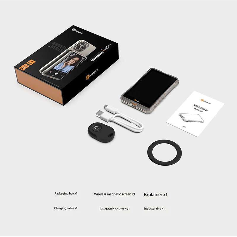 Fotorgear Magnetic Vlog Selfie Monitor Screen for iPhone & Android