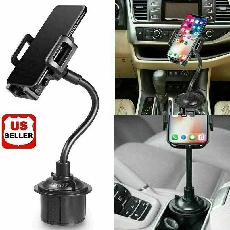 Adjustable Gooseneck Cup Car Phone Holder For Car Quick Swivel Stable Cradle Mount 0
