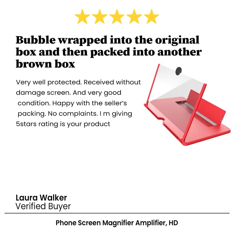 Phone Screen Magnifier Amplifier HD Video Magnifying Glass Folding Design For Smart Phone Bracket H