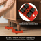 Heavy Duty Furniture Lifter with 4 Movable Wheels - High-Quality ABS Plastic & Steel, Red, Eliminates Back Pain