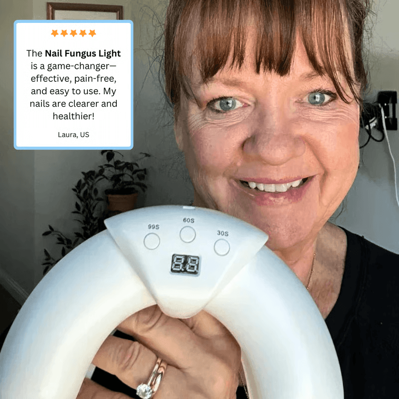 Athome toenail fungus therapy device