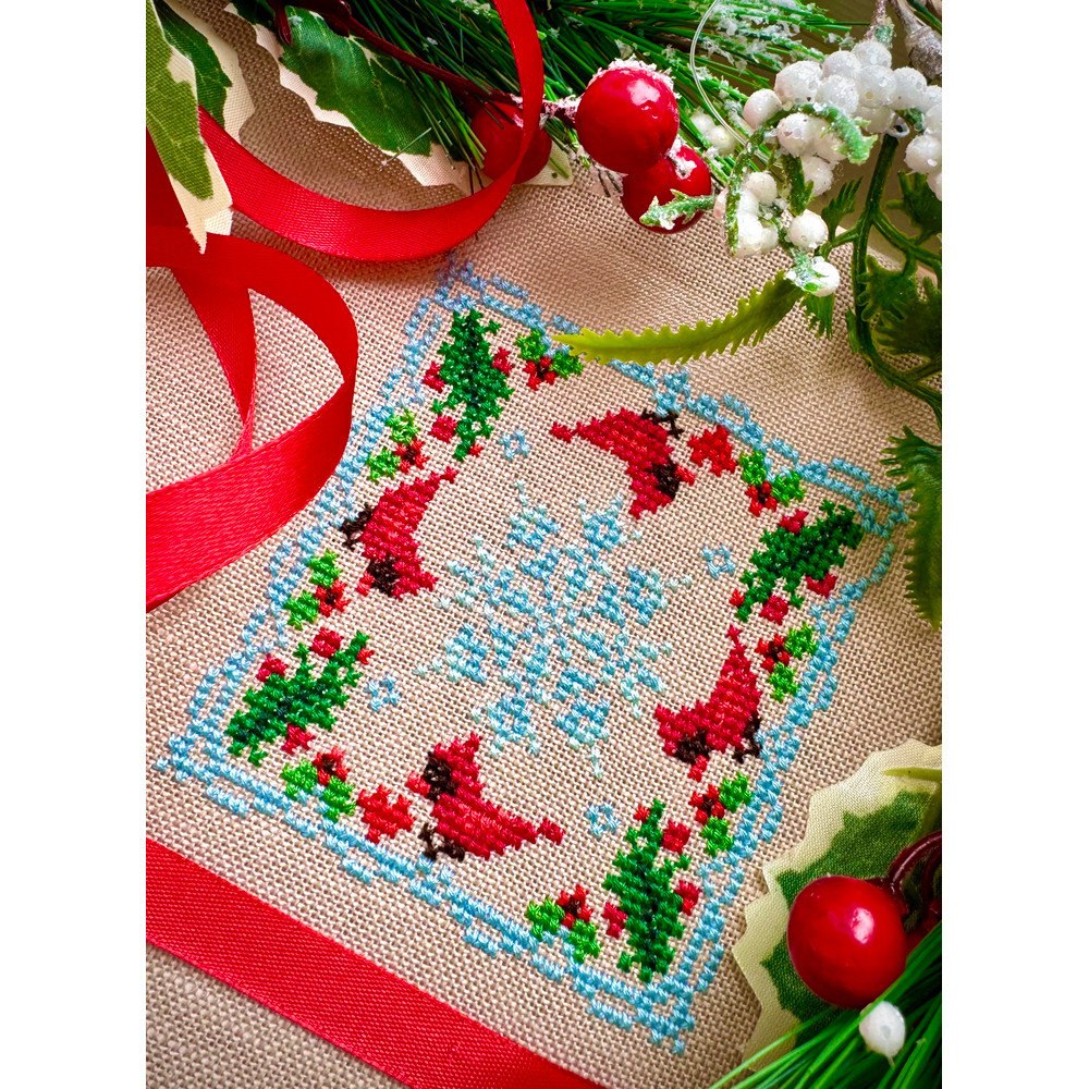 Christmas Cardinal and Holly ornament 2.jpeg