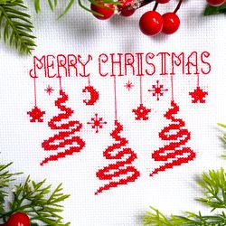 serpentine christmas trees cross stitch pattern pdf by crossstitchingforfun instant download