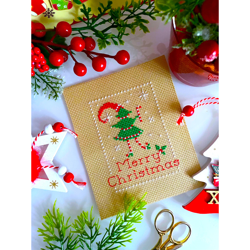 MERRY CHRISTMAS CANDY TREE Cross Stitch Pattern PDF By CrossStitchingForFun Instant Download 0
