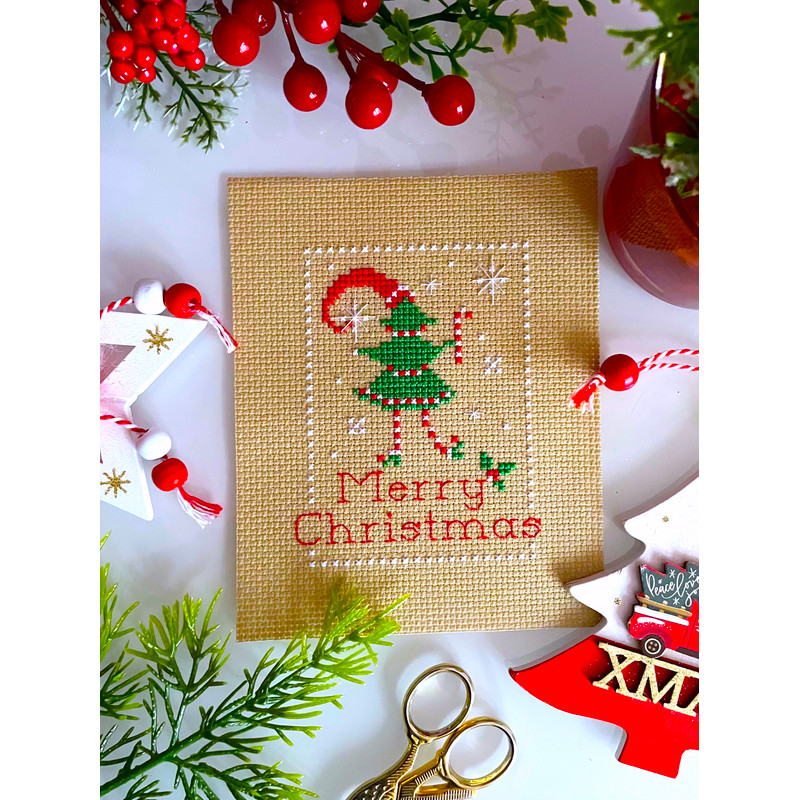 MERRY CHRISTMAS CANDY TREE Cross Stitch Pattern PDF By CrossStitchingForFun Instant Download 1