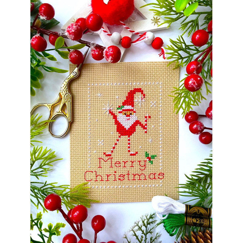 MERRY CHRISTMAS CANDY GNOME Cross Stitch Pattern PDF By CrossStitchingForFun Instant Download 1