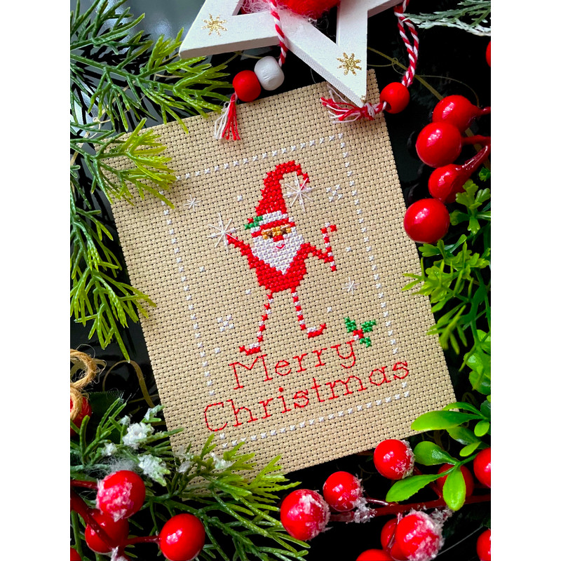 MERRY CHRISTMAS CANDY GNOME Cross Stitch Pattern PDF By CrossStitchingForFun Instant Download 2