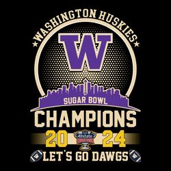 Washington Huskies Lets Go Dawgs SVG