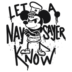 steamboat willie let a naysayer know svg