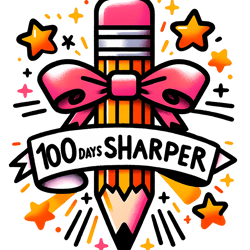 retro 100 days sharper pencil png