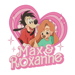 max and roxanne pink doll heart png