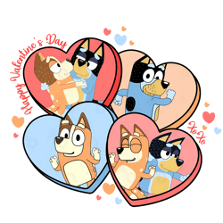 valentine mom and dad bluey xoxo png