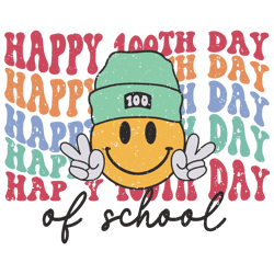 happy 100th day of school celebration svg