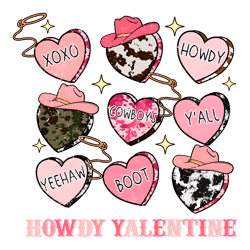 retro western howdy valentine png