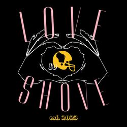 retro love shove hand est 2023 helmet svg